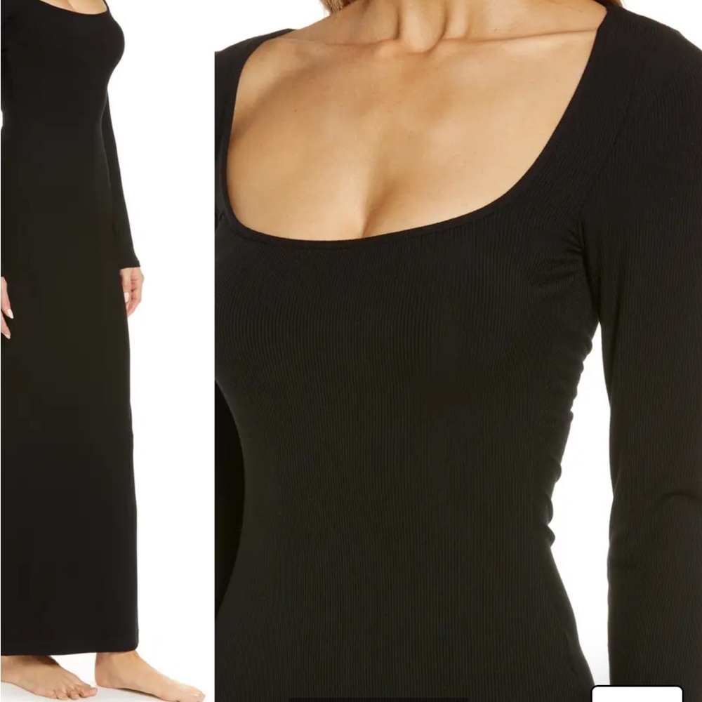 Skims long sleeve soft lounge dress - Picture 2 of 2